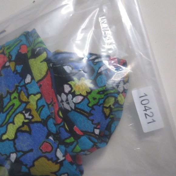 Ali Miles Top Tunic Large Petite Floral Colorful Mesh Lightweight Boho Beachy - Picture 11 of 11